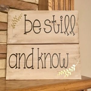 11x11 “be still and know” sign
